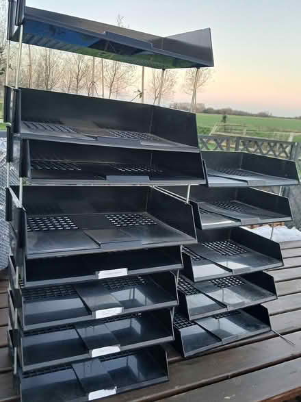 Photo of free Black filing trays (Feltwell) #1