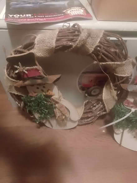 Photo of free Snowman Prelit Xmas Tree & Xmas Decorations (Culgaith CA10) #2