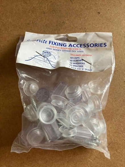 Photo of free (Brand New) 'Starbrite Fixing Accessories for PVC Roofing Sh (St James, South Elmham IP19) #2