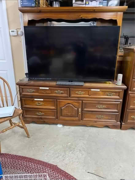 Photo of free Drawer dresser/hutch with mirror (Gibsonburg) #1