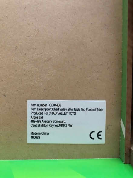 Photo of free Small table top football (Bromley BR1) #2