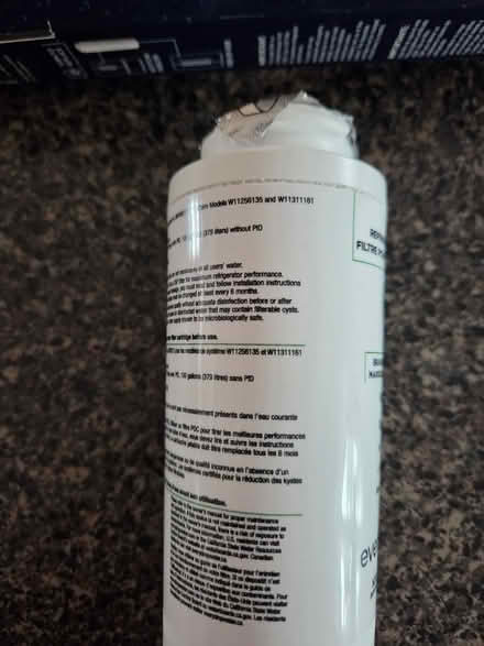 Photo of free Refrigerator water filter (River Road and Oakton) #3