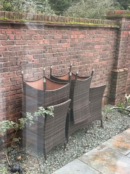 Photo of free Set of 5 garden chairs (Bradwell CM77) #1