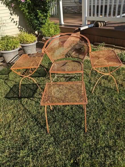 Photo of free Wrought Iron Mesh Furniture (Belford, N.J.) #2