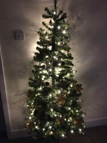 Photo of free Artificial half Christmas tree (Denmark Hill SE5) #1