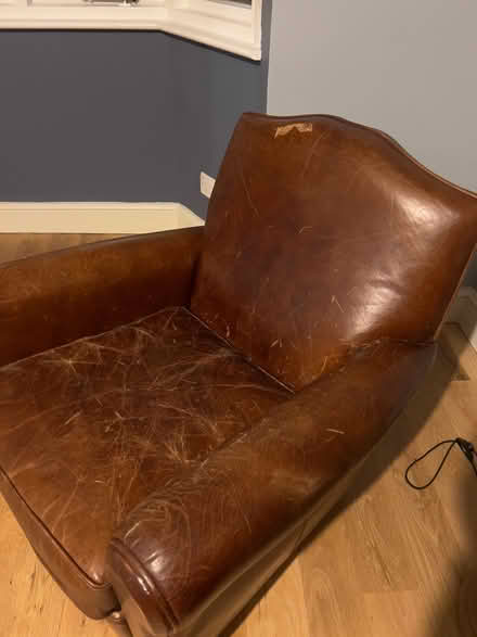 Photo of free Leather Armchair (Rayleigh SS6) #2