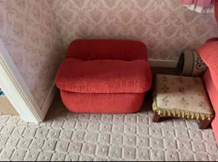 Photo of free Sofa comfortable & foot stool (Disley SK12 2LS) #2