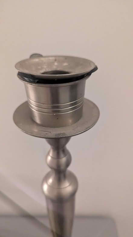 Photo of free Tall Chrome Candle stick Holder (RG24 Old Basing) #2