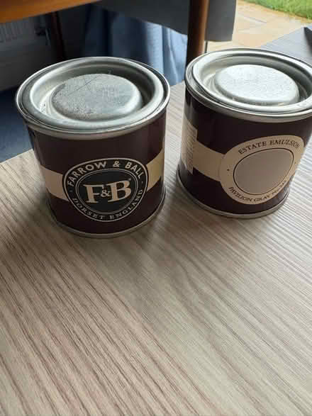 Photo of free Little Farrow and Ball taster pots. (Buggs Bottom RG4) #2