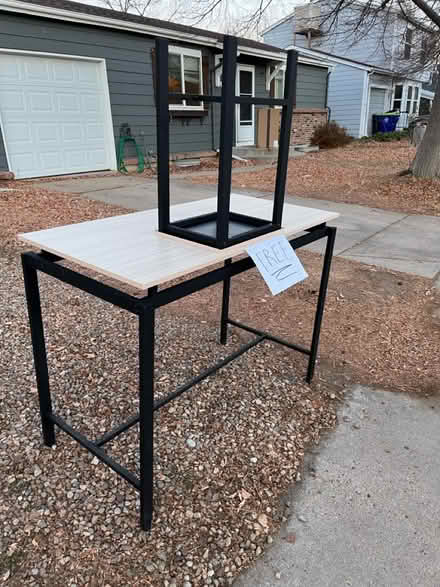 Photo of free counter height table and stool (Aurora, co) #1