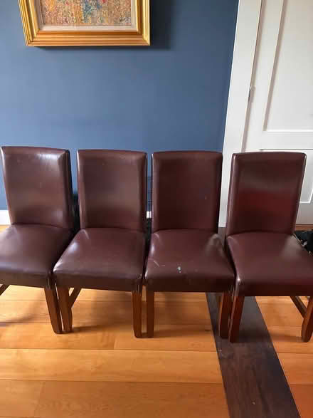 Photo of free 4 dining chairs (Sandycove) #2