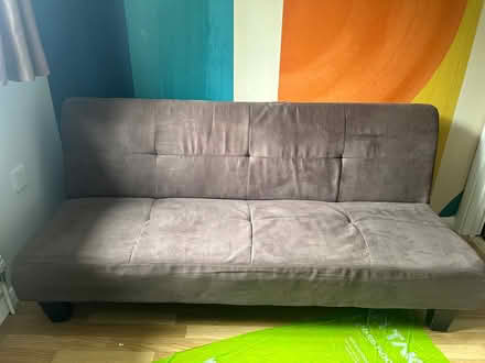 Photo of free Brown Suede Sofa chair (Basingstoke - RG22) #1