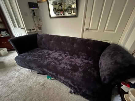 Photo of free Back velvet sofa (Chapeltown S35) #1
