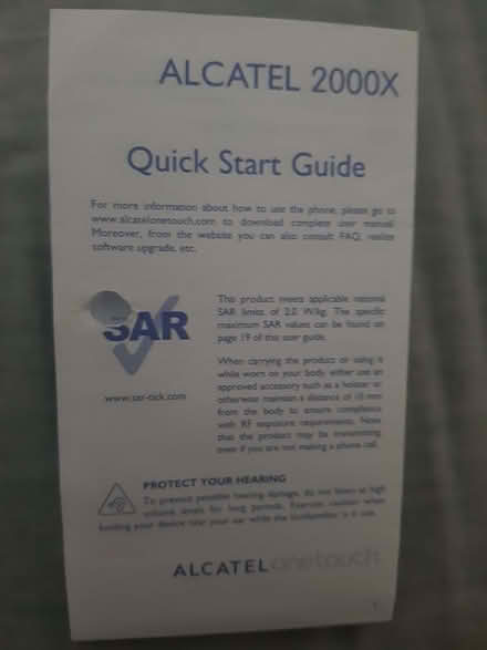 Photo of free Older style Alcatel 2000X mobile phone (Braintree CM7) #2
