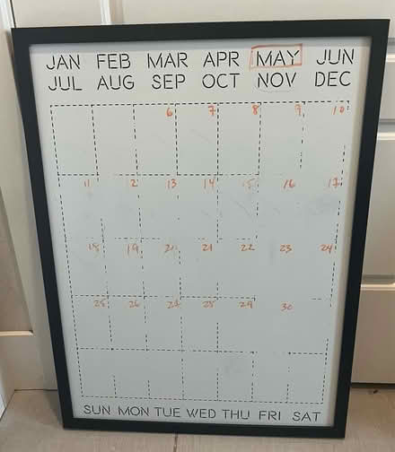 Photo of free Dry erase magnet-friendly calendar (Wheat Ridge) #1