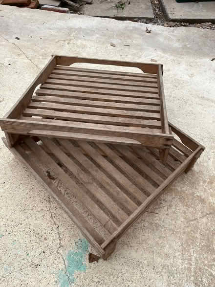 Photo of free 2 wooden fruit trays (Whiteshill GL6) #1