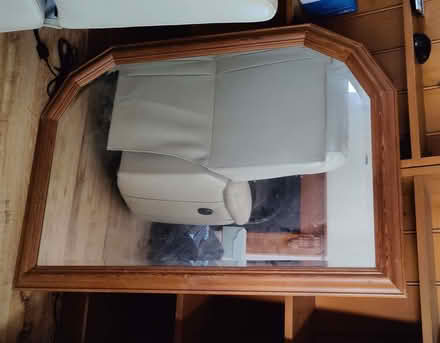 Photo of free Mirror with wooden frame (Scotforth LA1) #1