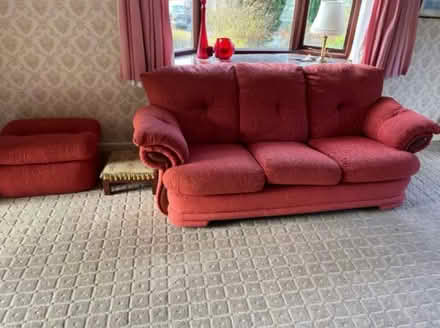 Photo of free Sofa comfortable & foot stool (Disley SK12 2LS) #3