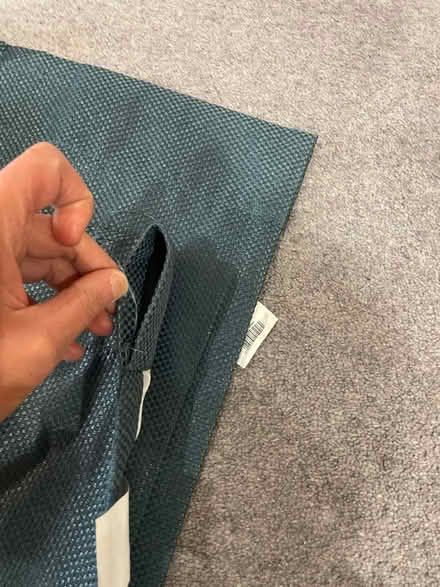 Photo of free 4 x Blue black out curtains (Leigh woods) #3