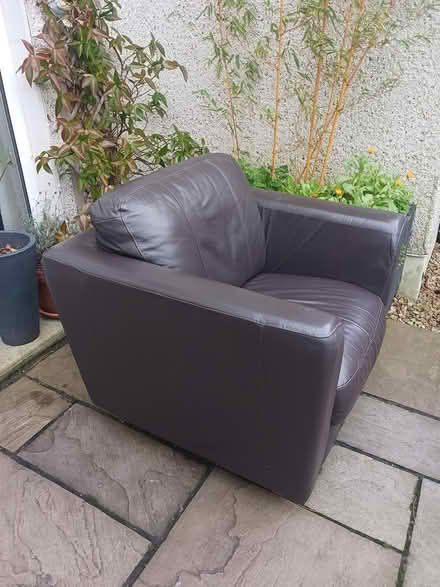 Photo of free Leather Armchair and Hall table (Off Hunters Lane, Ashbourne) #2