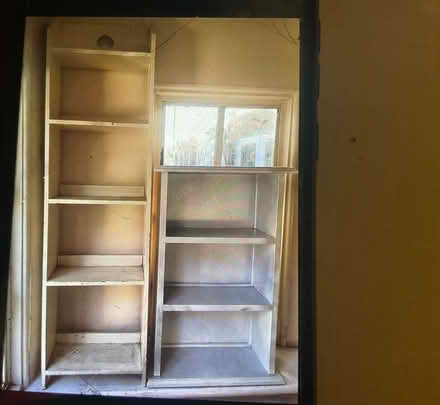 Photo of free Two small wooden shelf units (West End Woking) #1