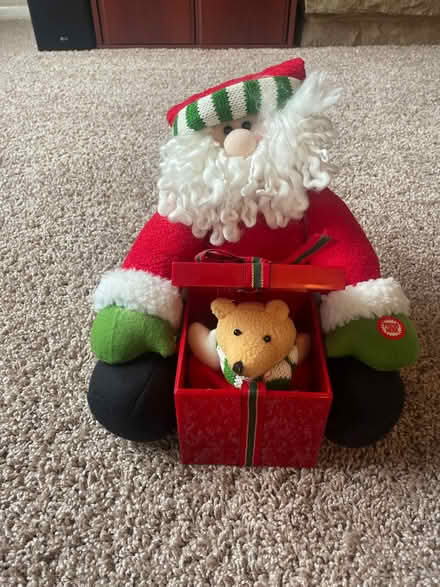 Photo of free Battery toy. Santa + bear in a box. (Woodley RG5) #1