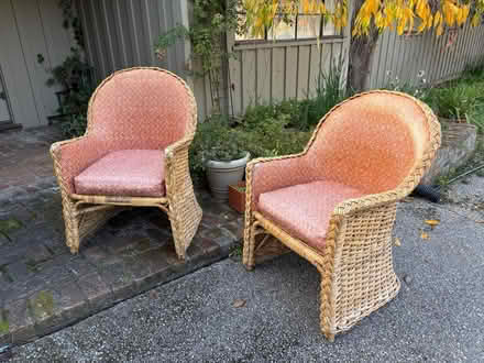 Photo of free Rattan Chairs (Los Altos Hills) #1