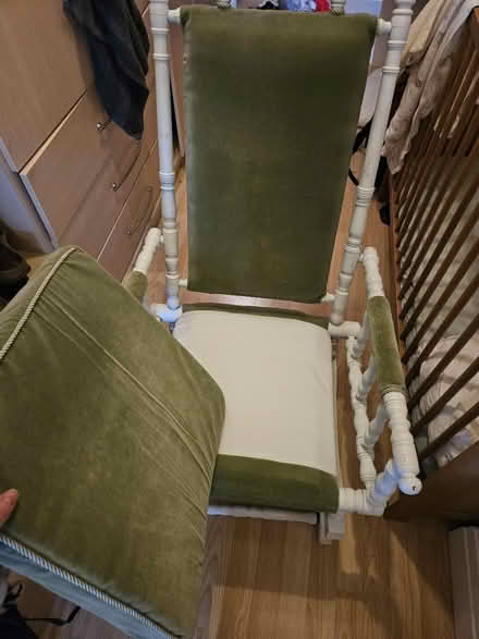 Photo of free White and green rocking chair (Widnes WA8) #2