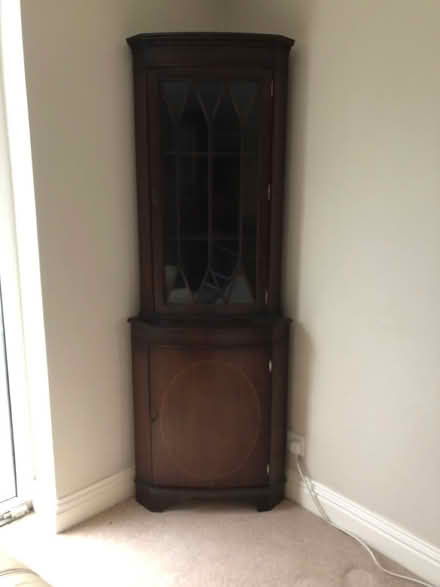 Photo of free Mahogany repro corner unit (Benenden TN17) #1