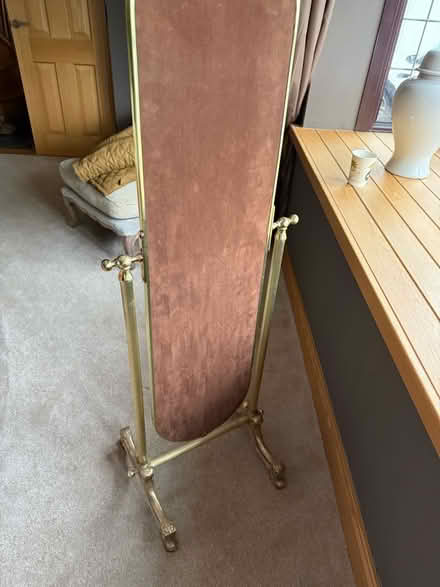 Photo of free Freestanding Brass Cheval full length dressing mirror (Bradwell CM77) #2