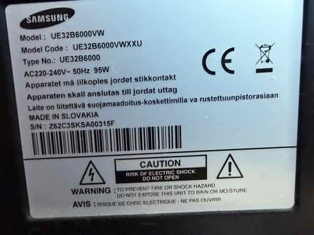 Photo of free 32” Samsung TV (East Hanney) #2