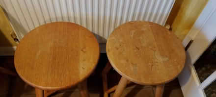 Photo of free 2 x wooden stools (Eastbourne BN21 2) #3