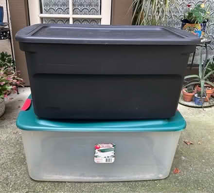 Photo of free Two Large Storage Bins (North Walnut Creek) #1