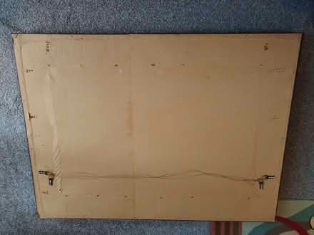 Photo of free Large mirror with brown suede frame (Belmont BL7) #2