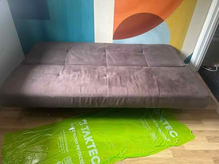 Photo of free Brown Suede Sofa chair (Basingstoke - RG22) #2