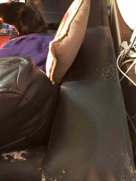 Photo of free Leather look corner sofa bed (Lancaster, Skerton) #3