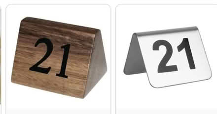 Photo of Table numbers (Kingsthorpe) #1