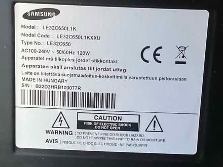 Photo of free Samsung 32 Inch TV LE32C650L (Wimbledon chase SW20) #3