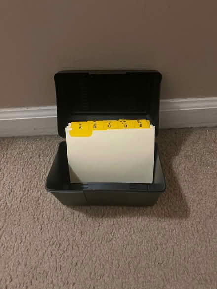 Photo of free Alphabetical organizing box (Royal Oak, MI) #1
