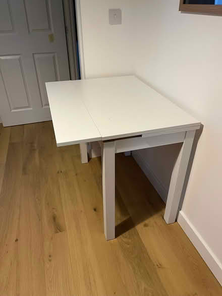 Photo of free White extendable Ikea dining table - wood (Gallows Bridge EX1) #2