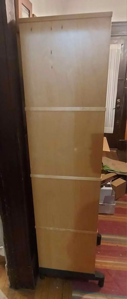 Photo of free Wooden filling cabinet (Broadview and Gerrard) #3