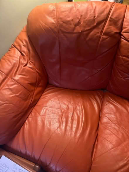 Photo of free Leather sofa - 3 seater (Broadstairs CT10) #2