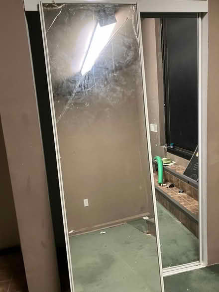 Photo of free white glass sliding doors 2 (toronto city) #1
