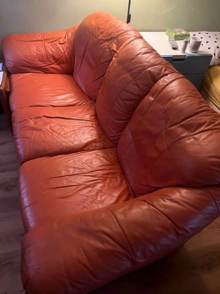 Photo of free Leather sofa - 3 seater (Broadstairs CT10) #1