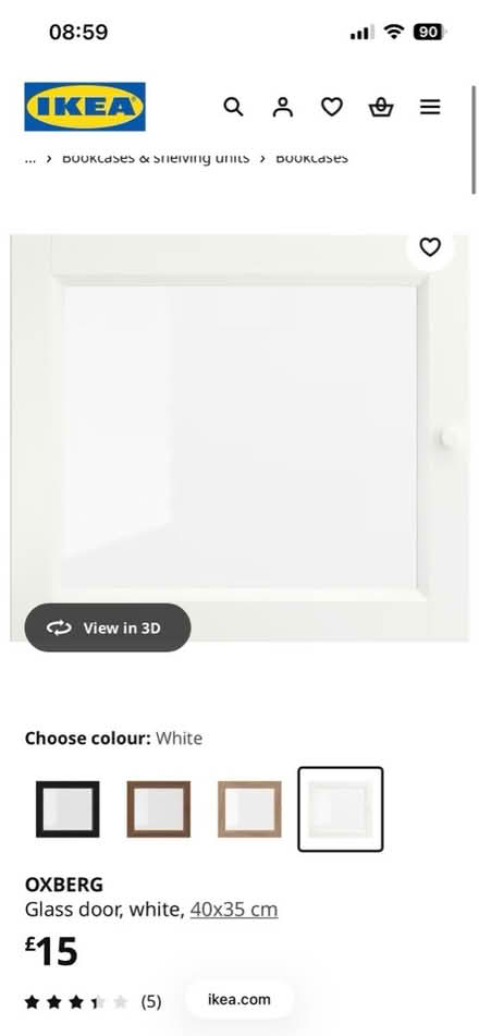 Photo of free Small Ikea billy glass doors (Hitchin SG4) #1