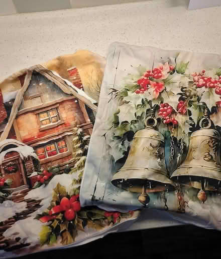 Photo of free 2 Christmas Cushion covers (Orgreave S13) #1