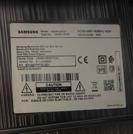 Photo of free Samsung TV - faulty (Oxted) #2
