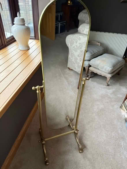 Photo of free Freestanding Brass Cheval full length dressing mirror (Bradwell CM77) #1