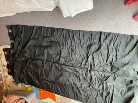 Photo of free 2 x black curtain (Leigh woods) #3