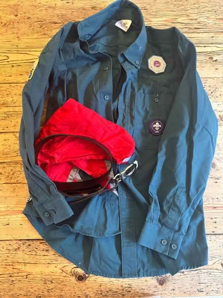 Photo of free Scouts shirt, belt + neckerchief (Teddington TW11) #1